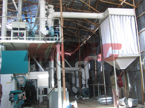 lentil processing plant install