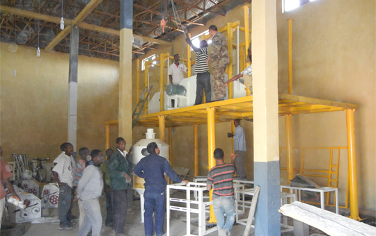 wheat flour mill project main steel structure